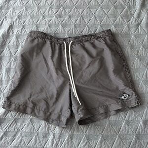 Pacsun Grey Stripe 5” Swimsuit